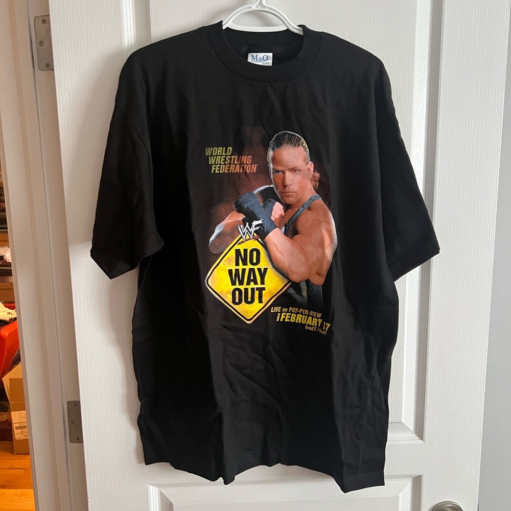 Vintage WWF/WWE Shirt XL Unworn Rob Van Dam RVD No Way Out 2002 w.Bonus! VTG